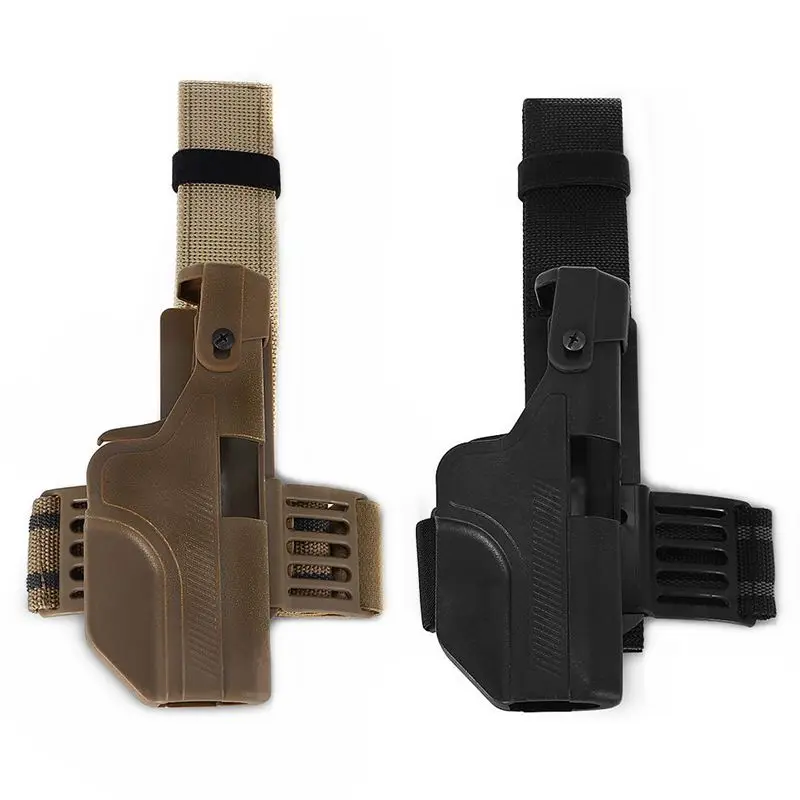 

High quality Tactical Auto Loading Holster Level 3 Lock Drop Leg Thigh Pistol Holster for Glock 17 19 23 Right Hand Use