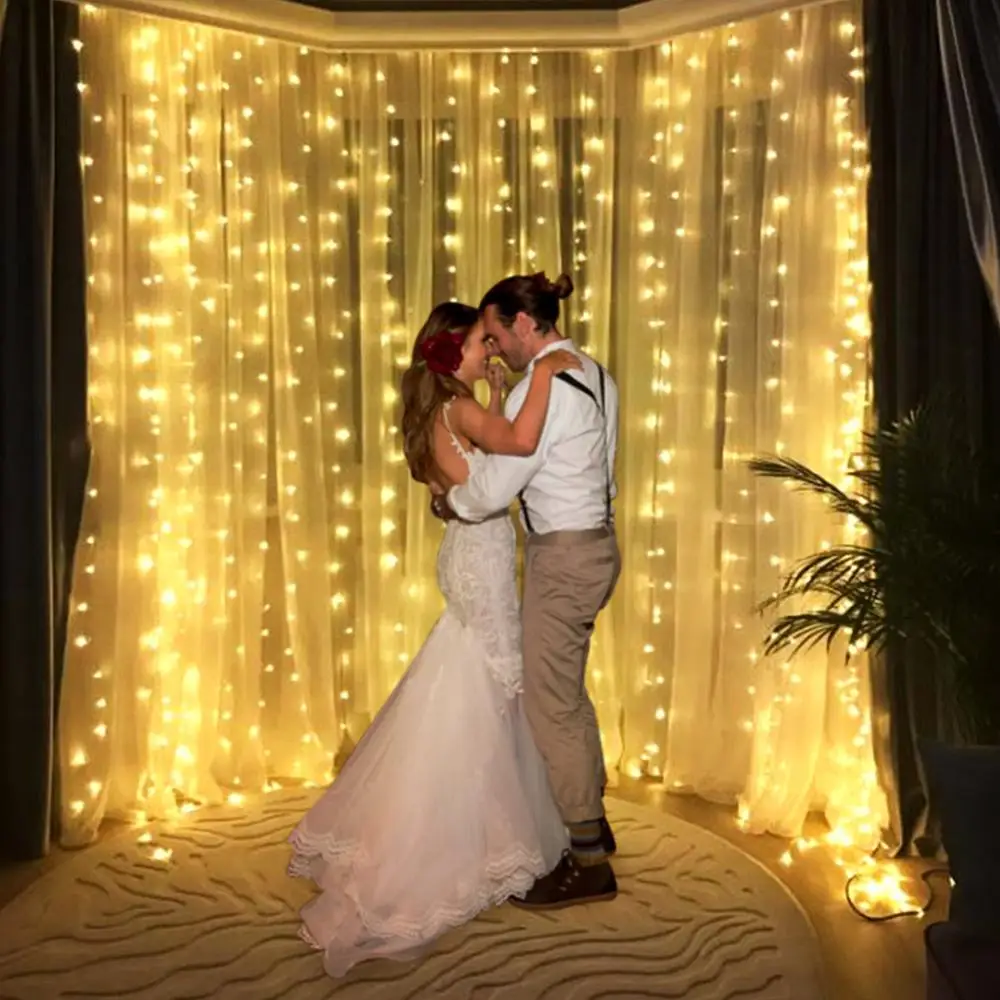 СВЕТОДИОДНАЯ Гирлянда занавес в виде сосулек Рождественская сказочная гирлянда