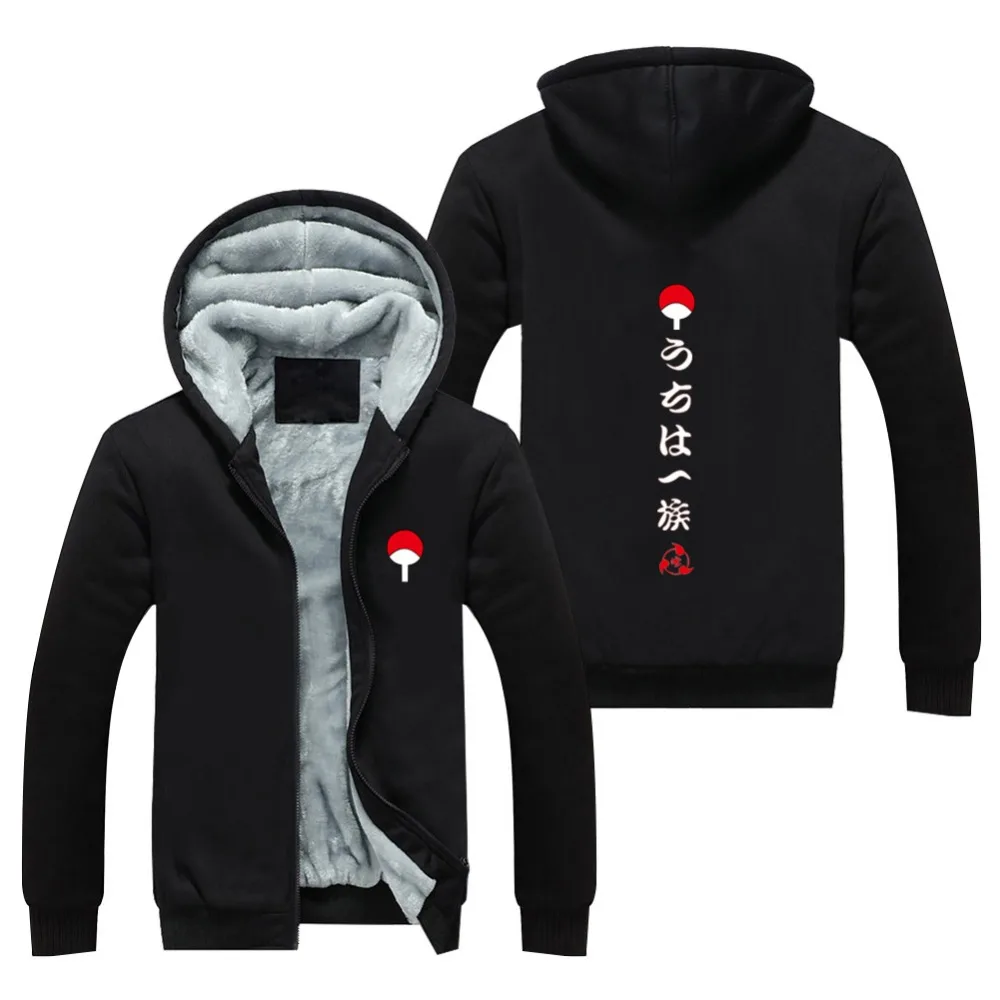 

Unisex NARUTO Cardigan Hooded Hoodie Coat Uchiha Itachi thickening NARUTO Warm Cardigan Jacket Coat Sweatshirts