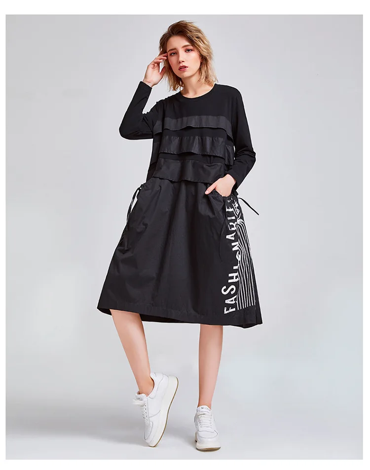 Max LuLu/ осеннее корейское модное Стильное Дамское Платье в стиле пэчворк Женская винтажная одежда с принтом Роскошные вечерние платья больших размеров