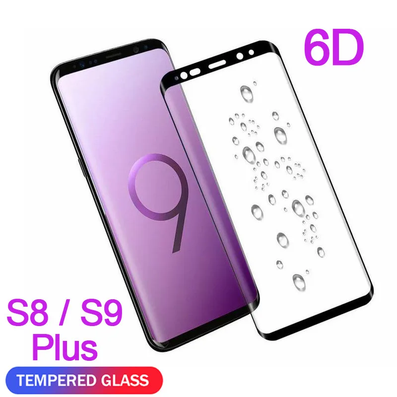 

6D Full Curved Tempered Glass for Samsung Galaxy S9 Plus S8 Plus Screen Protector for Samsung S8 S9 Plus Glass Protective Film