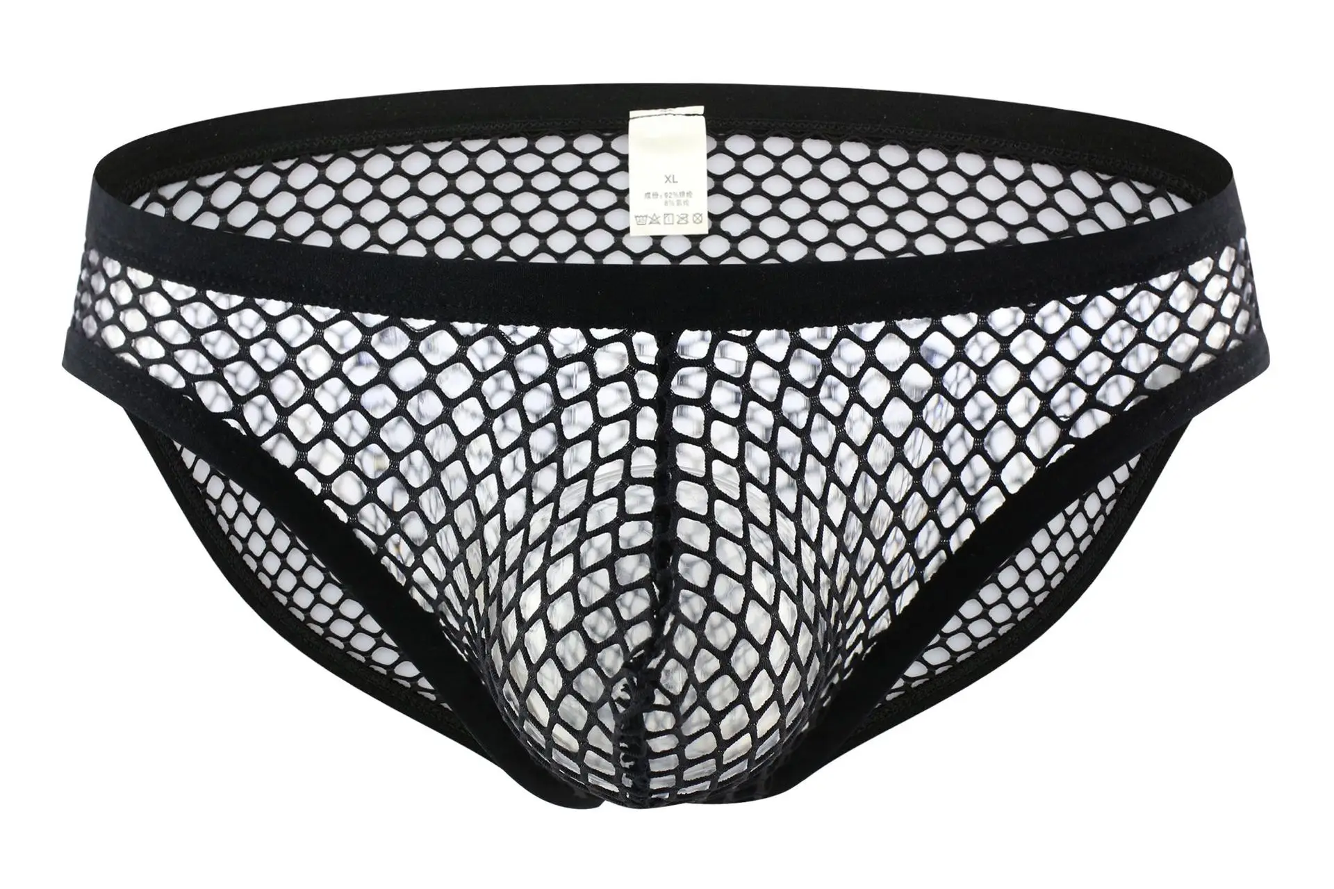 

Men's Briefs Men's Breathable Loose Ultra-thin Mesh Summer Breathable Transparent Youth Briefs Head Tide