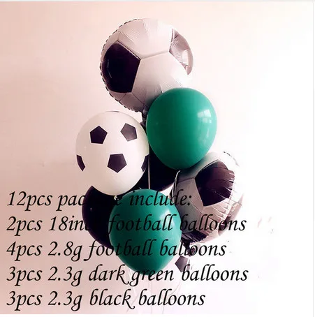 26pcs/lot 18inch Football Balloon Black White Latex Balloons Column Base Sticks Baby Shower Birthday Party Decoration Supplies - Цвет: Многоцветный