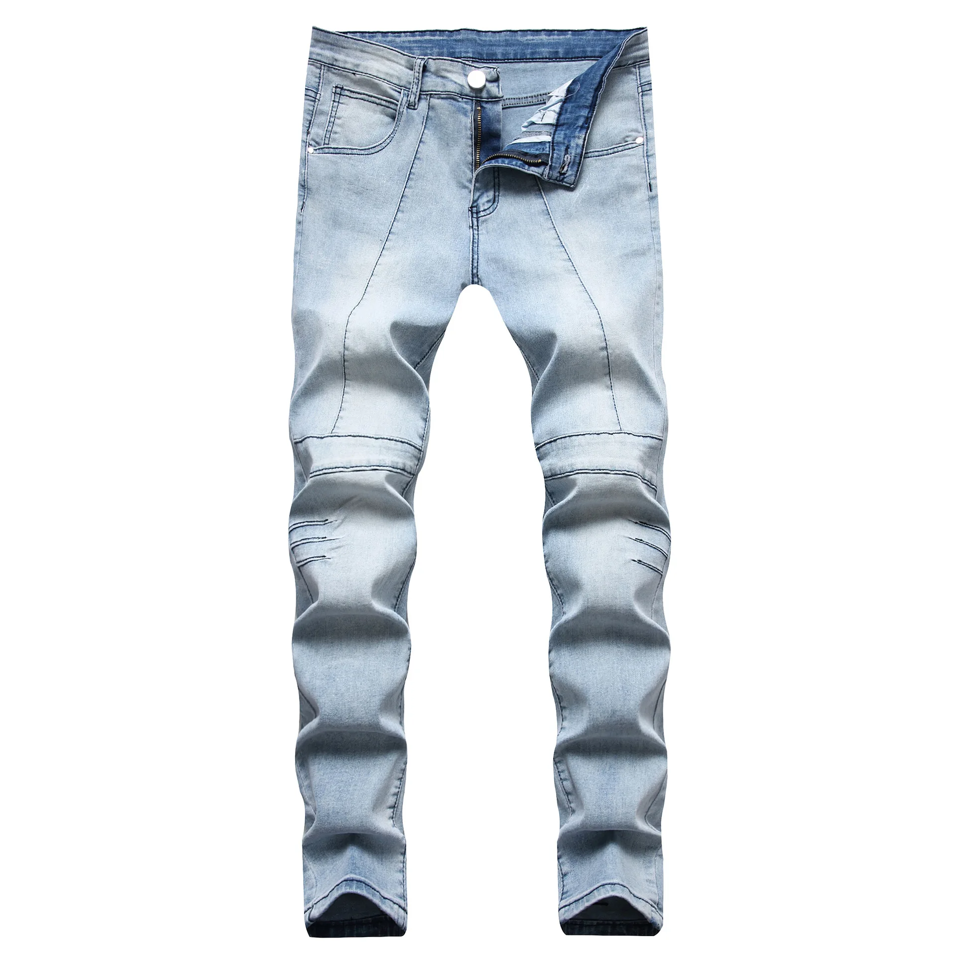 

Men's Jeans Trendy Stretch Slim Trousers