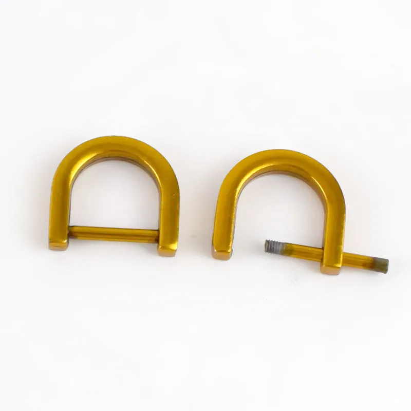 Ancient gold Meetee, 5 шт., 1-2 см, d-образное металлическое кольцо, пряжки для сумки, кошелька, ремень, висячая пряжка, шитье, ручная работа, кнопки, аксессуары, H6-3 - Цвет: Ancient gold