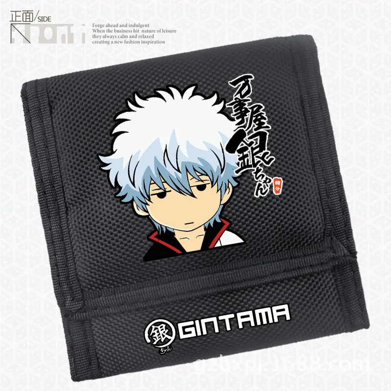 Короткий кошелек унисекс GINTAMA Sakata Gintoki Cospaly нейлоновый маленький для монет