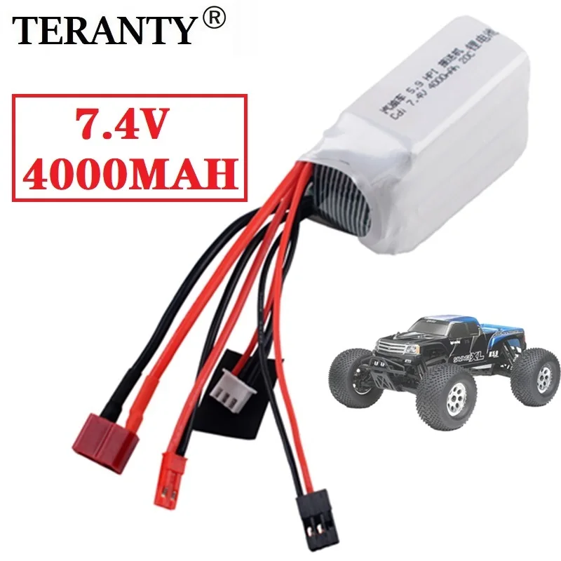 

Оригинальный литий-полимерный аккумулятор 7,4 В, 4000 мАч для HPI XL, октановый бензин 5,9, 1/8 для приемника 7,4 В 20C Cdi, литиевая батарея