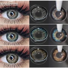 Контактные линзы EYESHARE естественного цвета, 1 пара контактных линз с цветом, для контактов, цветные яркие ежегодные линзы, красота