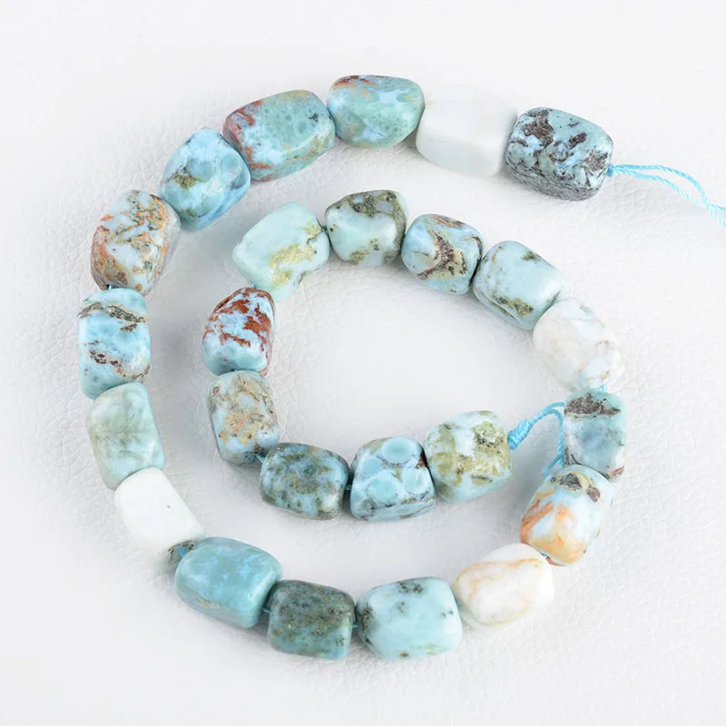 

Large Blue Larimar Nugget Chunky Natural Larimar Thick Gemstone Polish 15.3"