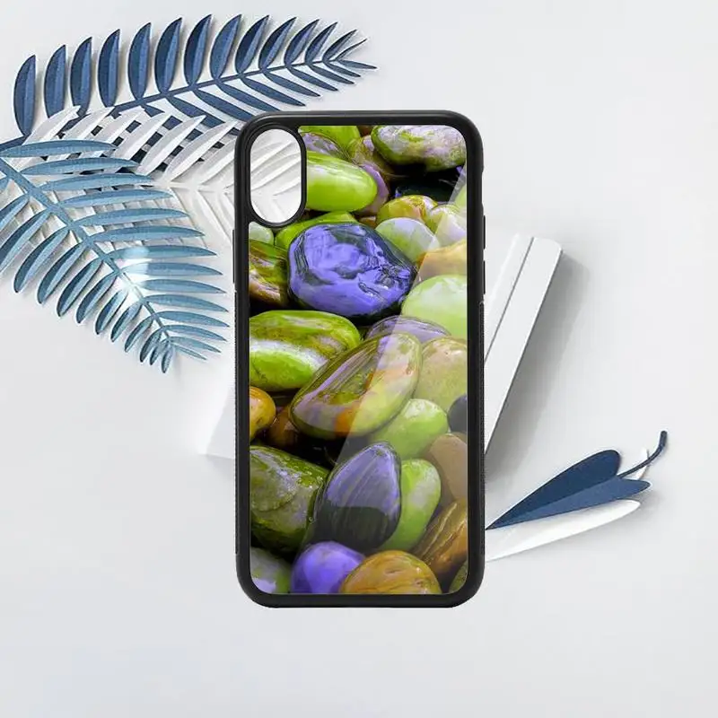 

Pebbles color butterfly Phone Case PC for iPhone 11 12 pro XS MAX 8 7 6 6S Plus X 5S SE 2020 XR