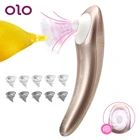 Массажер для груди OLO, Минет, клитор, вагинальный стимулятор, присоска для сосков, оральный секс, интимные игрушки для женщин вибратор