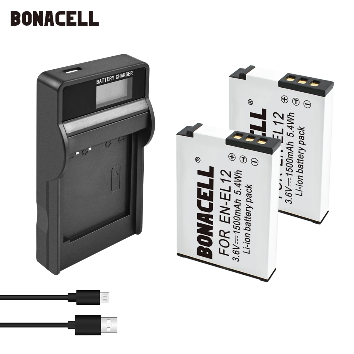 Зарядное устройство USB со светодиодной подсветкой для цифровой камеры Nikon EN EL12