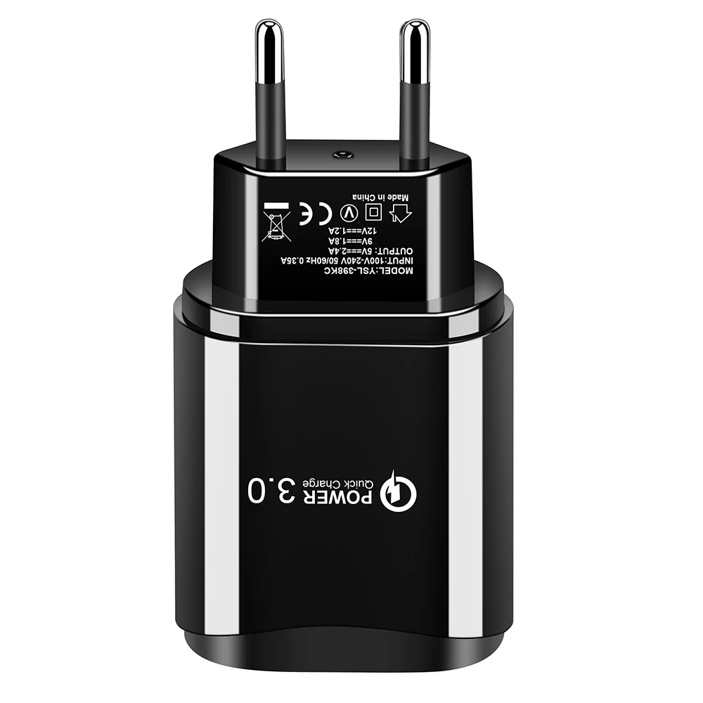 Большой овальный QC3.0 один порт быстрая зарядка зарядное устройство для мобильного телефона Универсальный USB быстрая зарядка