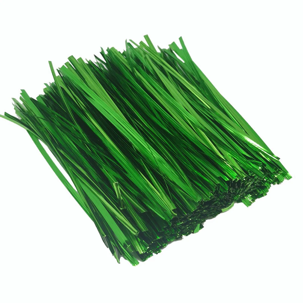 

800pc Plant Twist Tie Sturdy Green Coated Wire for Gardening Reusable Cable Plan for Gardening and Office Organization Home