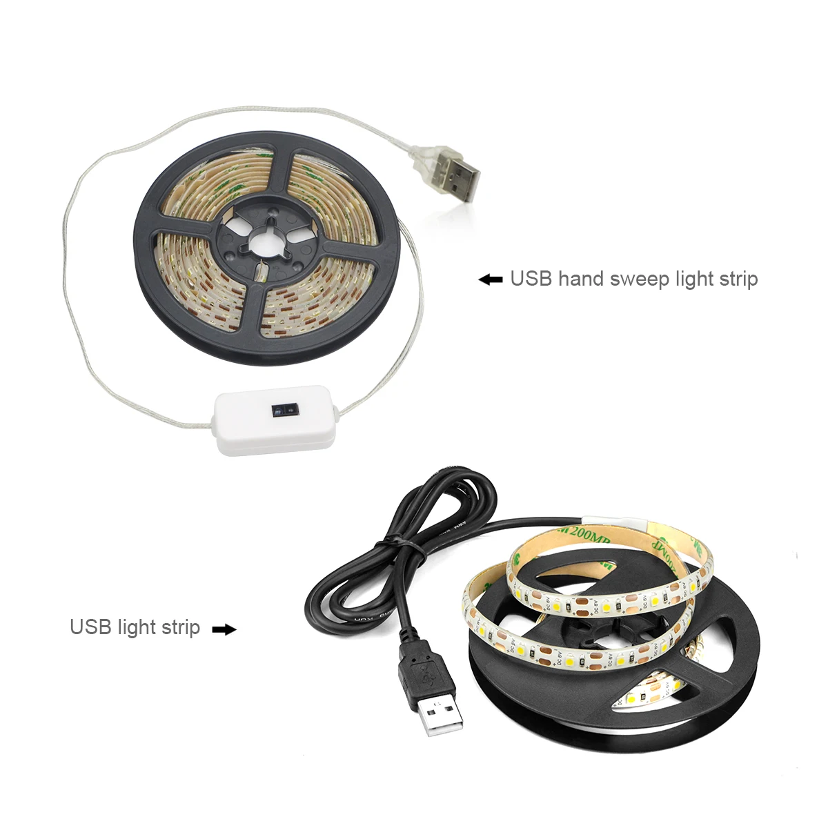 

5V/12V Led Strip/Strips/Tape/Lamp/Lights Hand Sweep Motion Sensor For Living Room USB/EU/US Plug Wall Neon Desk Decoration Light