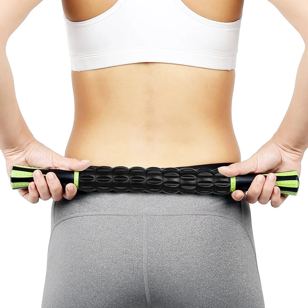 

Muscle Roller Stick Body Sticks Tools for Athletes Relief Muscle Soreness Cramping and Tightness (Black)
