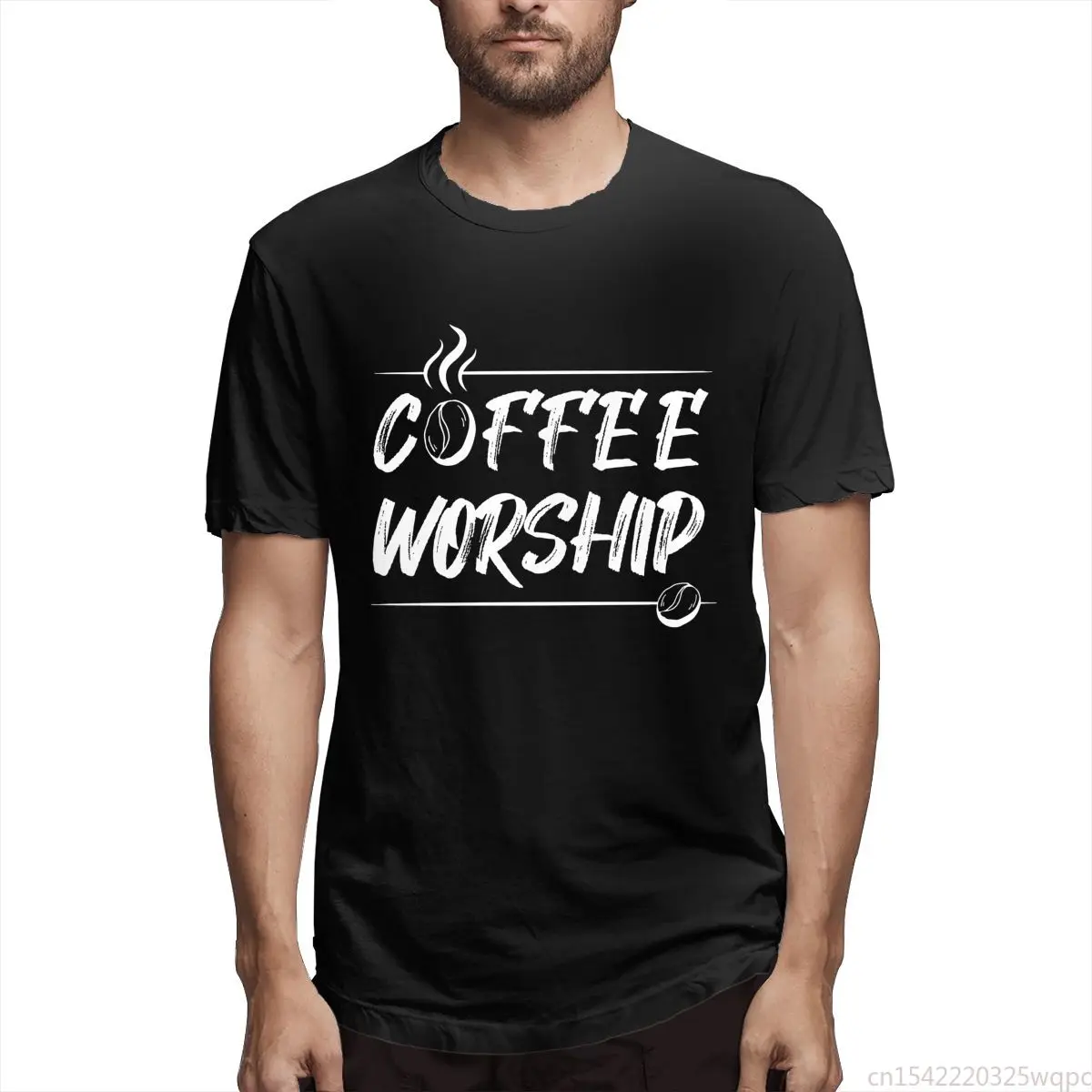 

O Neck T-Shirt Cotton Clothing Coffee Worship T Shirt Men's T Shirts Novelty Tee Shirt Short Sleeve