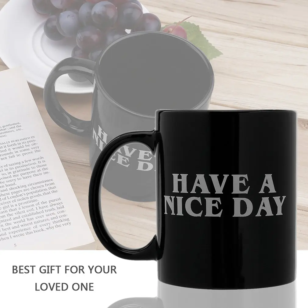 Креативная Веселая чашка для кофе молочного чая необычные подарки керамическая