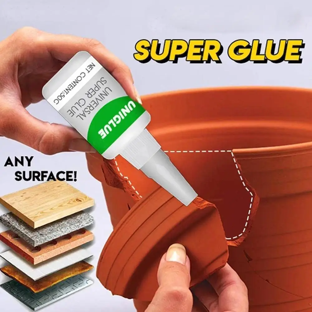 

50g Strong Super Glue Liquid Universal Glue Adhesive New Plastic Office Tool Accessory Supplies