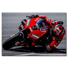 Плакат на холсте с изображением гоночного мотоцикла, для декора гостиной