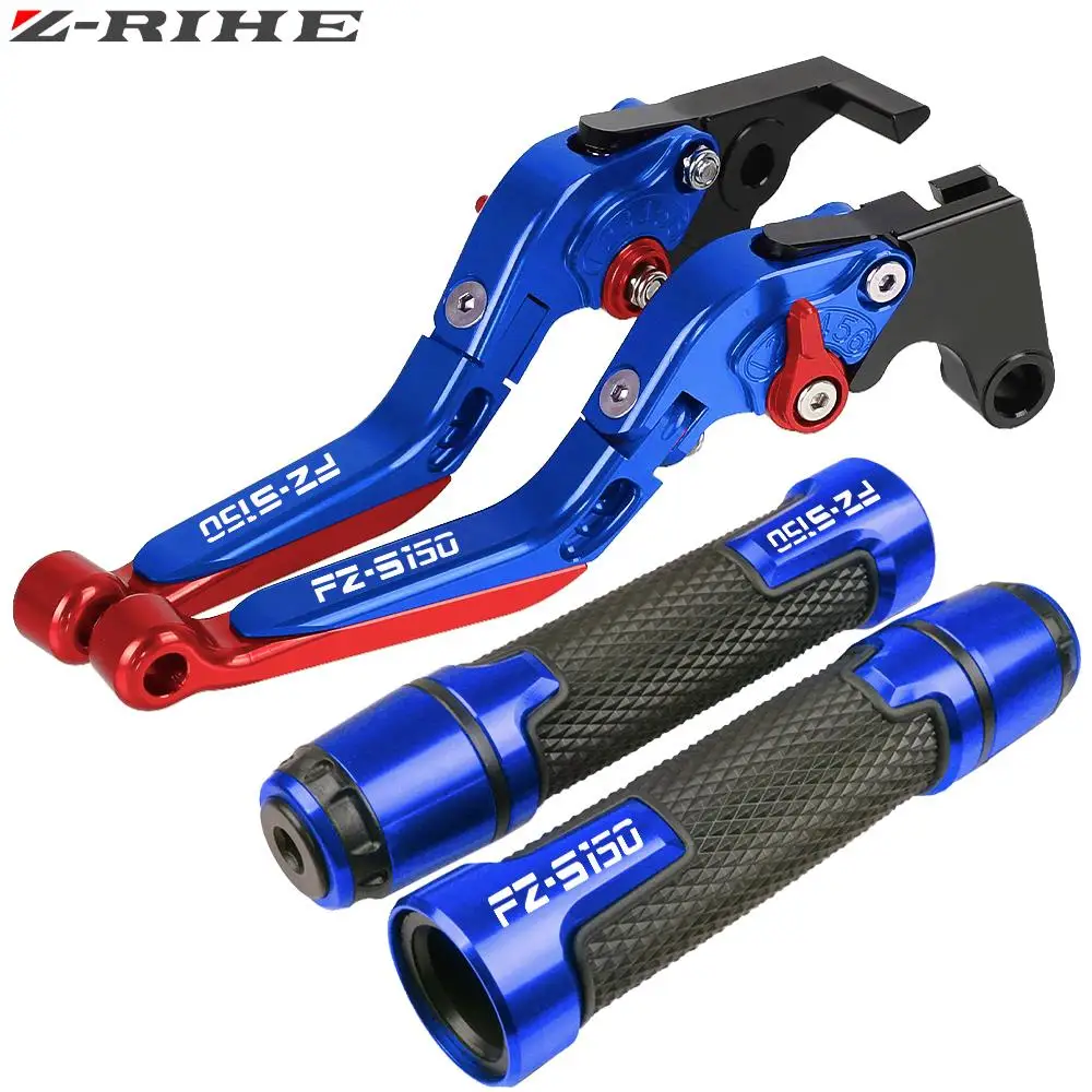 

Motorcycle Accessories Folding Extendable Brake Clutch Levers Handlebar Handle Hand Grips For YAMAHA FZS150 FZS 150 2015-2016