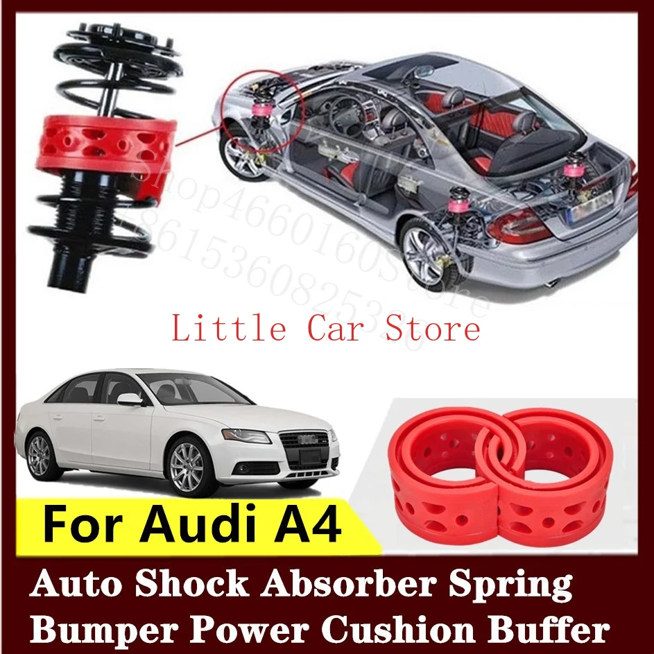2PCS Front Rear Suspension Shock Bumper Spring Coil Cushion Buffer For Audi A4
