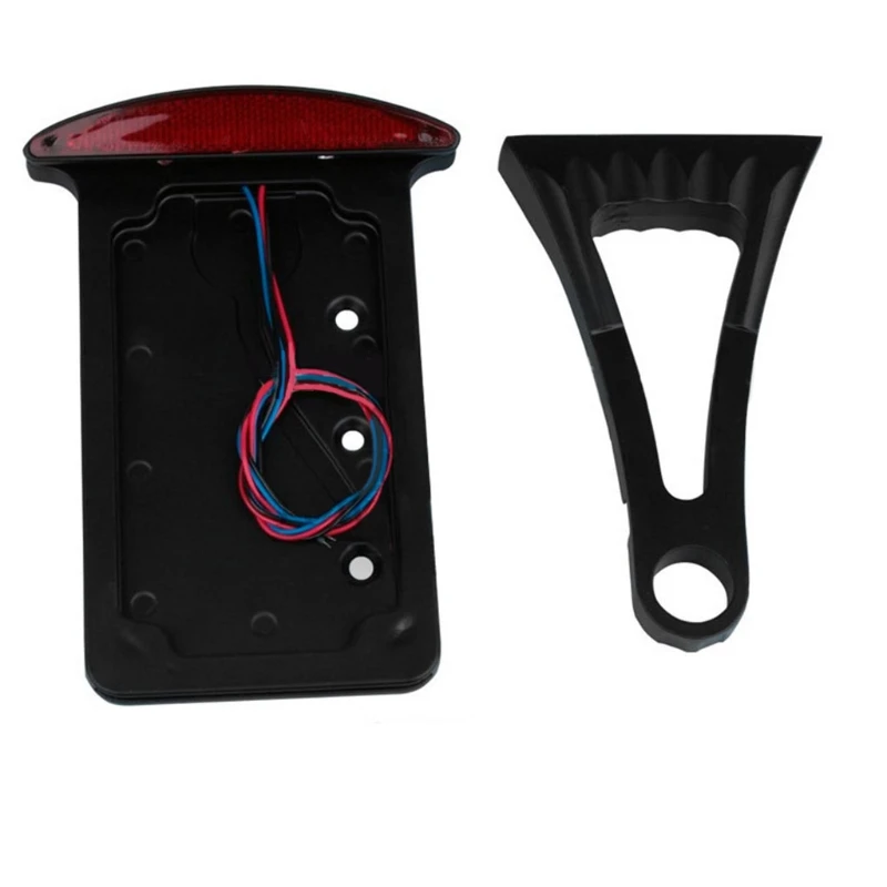 

Aluminum Back Side Mount License Plate Holder LED Tail Brake Light Frame Bracket