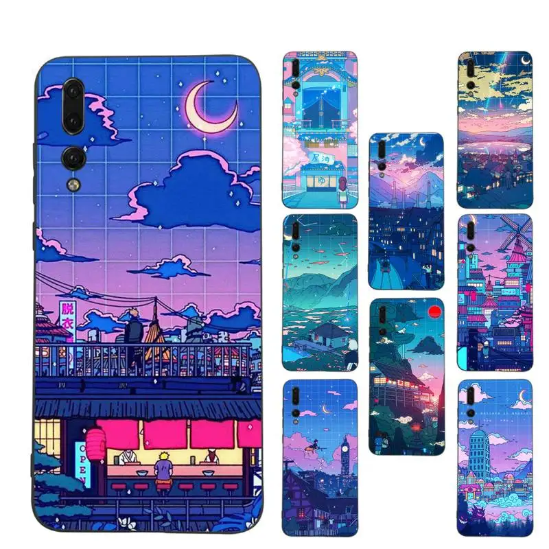 

Art Pixel Aesthetic Phone Case Soft Silicone Case For Huaweip30lite p30 20pro p40lite P30 Capa