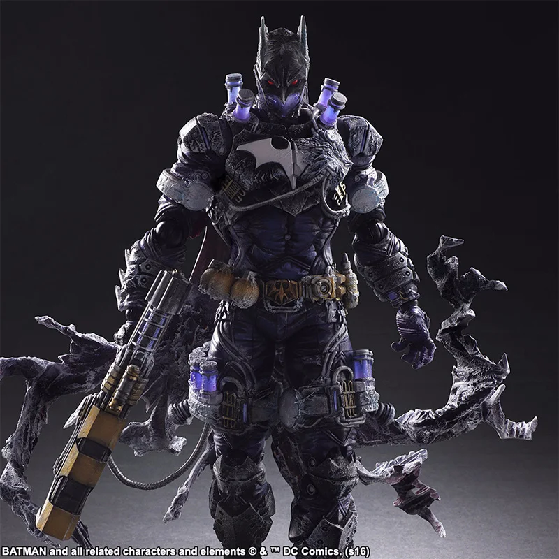 

26cm Dawn of Justice Play Arts PVC Action Figure PA Refit Movable Superhero Bat Model Toys