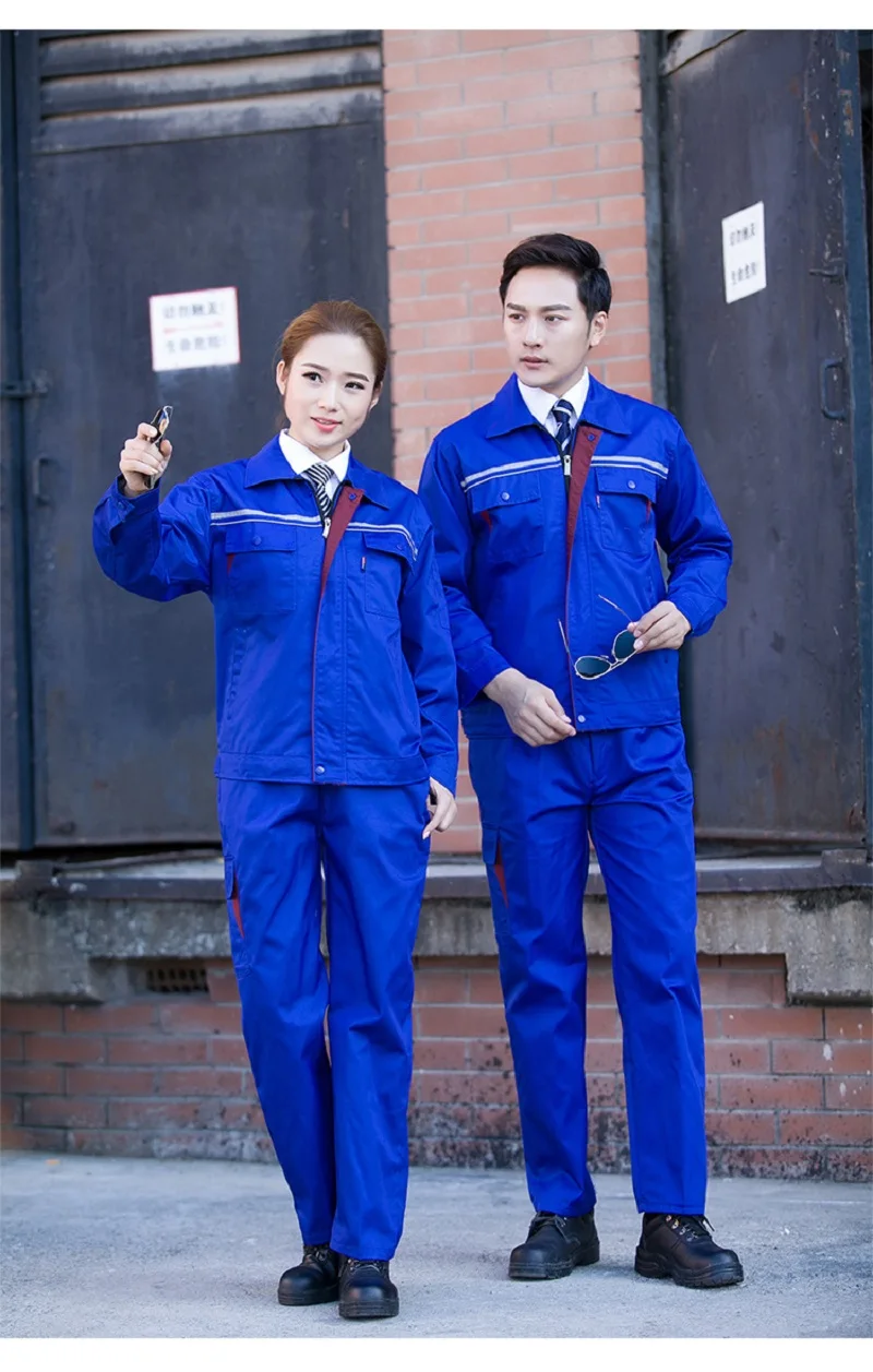 Весенняя Рабочая Униформа с длинным рукавом износостойкие сварочные костюмы