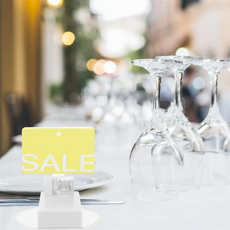 

2pcs Magnet Sign Holder Advertising Display Clip Label Price Card Tag Stand