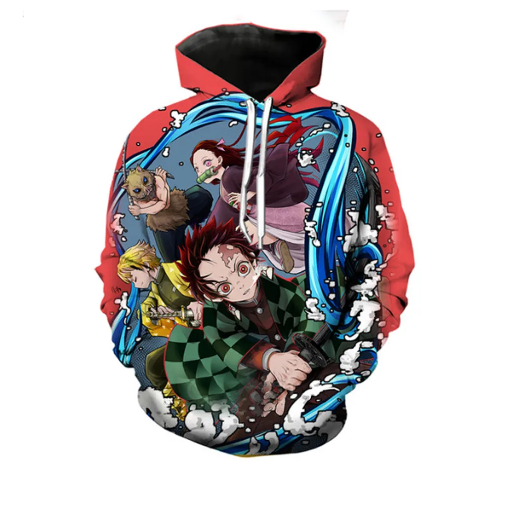 Толстовка с капюшоном для косплея аниме 3D рассекающее демонов: киметасу но айба
