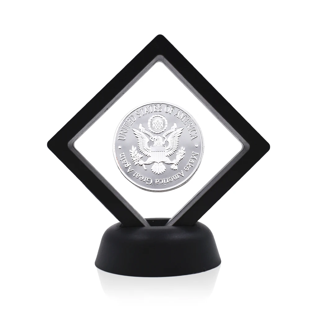 Подарки на новый год коллекционные монеты Рождество Посеребренная монета вызов