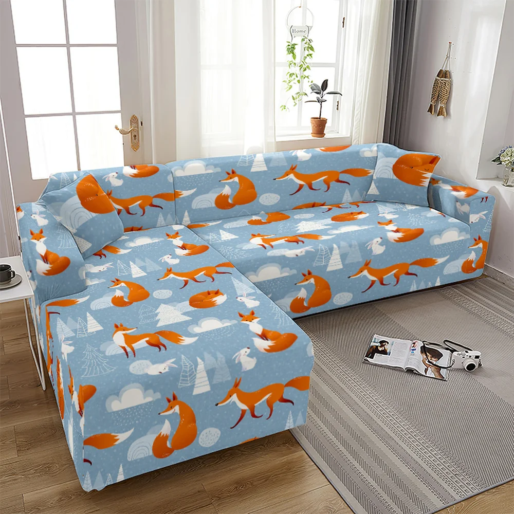 

Animal Penguin Sofa Slipcovers Alpaca Sofa Cover Stretch For Home Plaid Sofa Covers Sofas Cover 2 /3 Seats Corner Sofas Covers