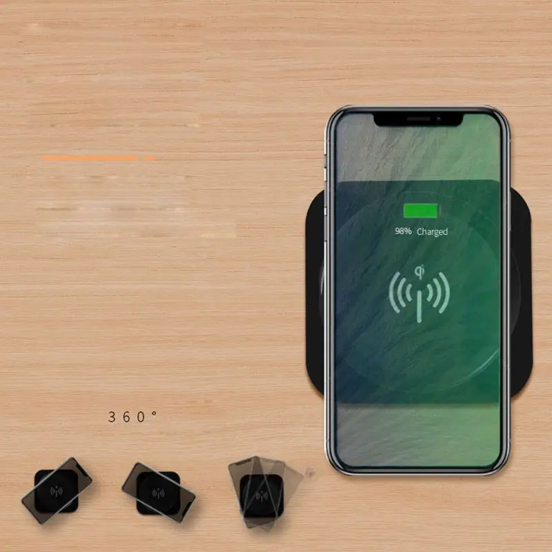 Универсальное беспроводное зарядное устройство Qi Офисная Скрытая Встроенная