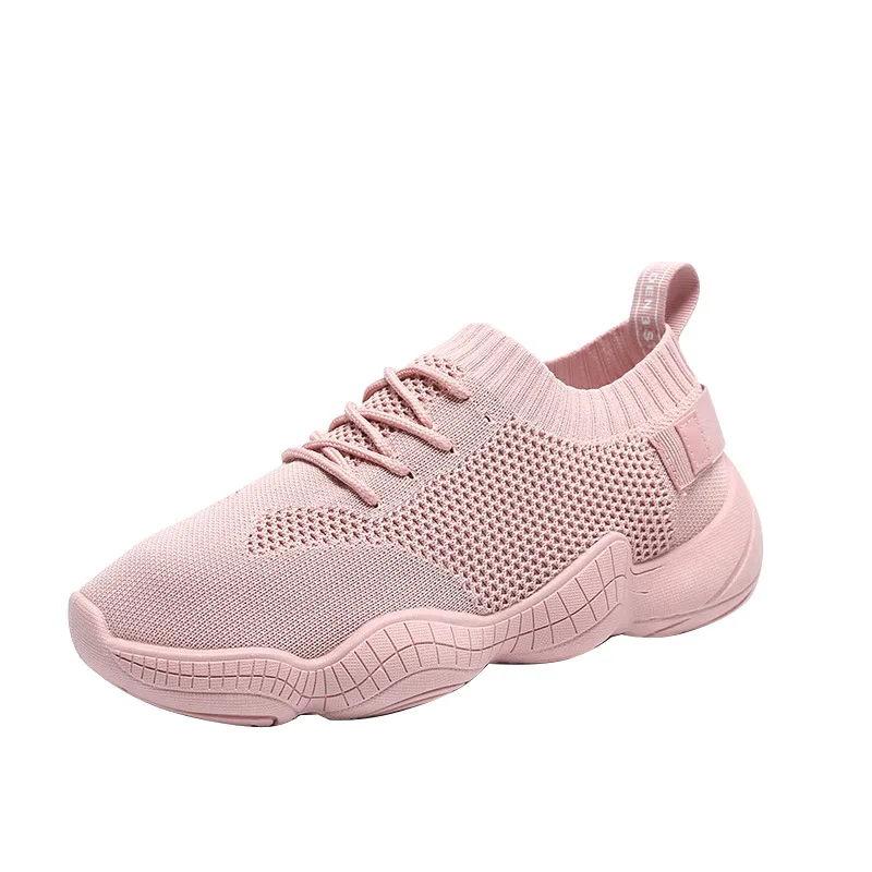 

PROWOW 2021 spring ins elastic socks shoes women Korean version of flying woven casual sports shoes pink women shoes