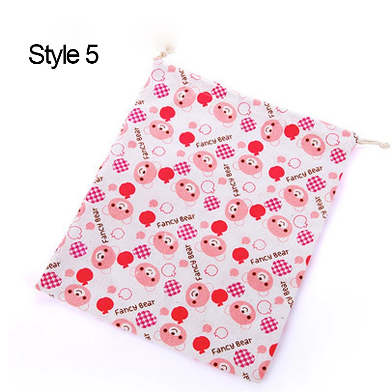 Style 5 Прочная хлопковая и корзина для белья, сумки для путешествий, обуви, белья, нижнего белья, косметический Органайзер, мешок для пыли, карманы для луча - Цвет: Style 5