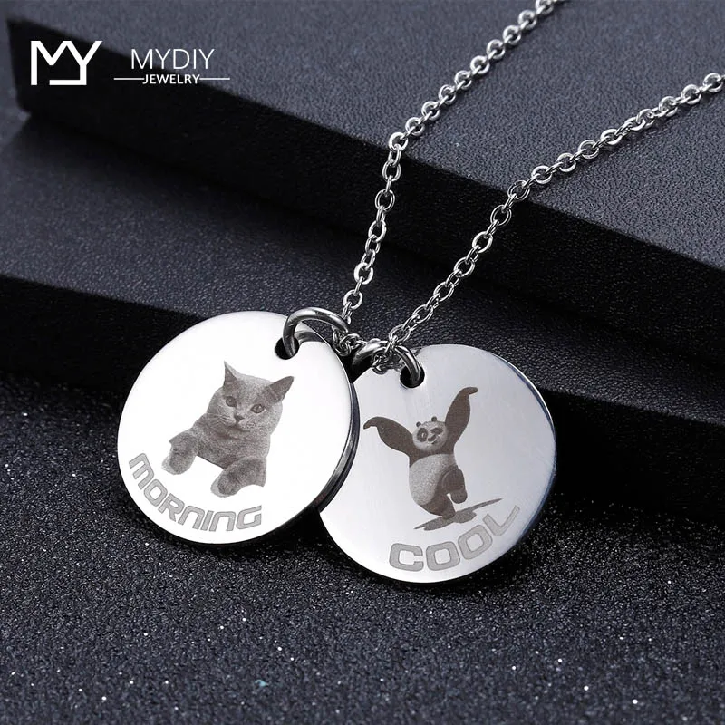 Оригинальное ожерелье портрет подарок для мамы детей ювелирные изделия День Св.