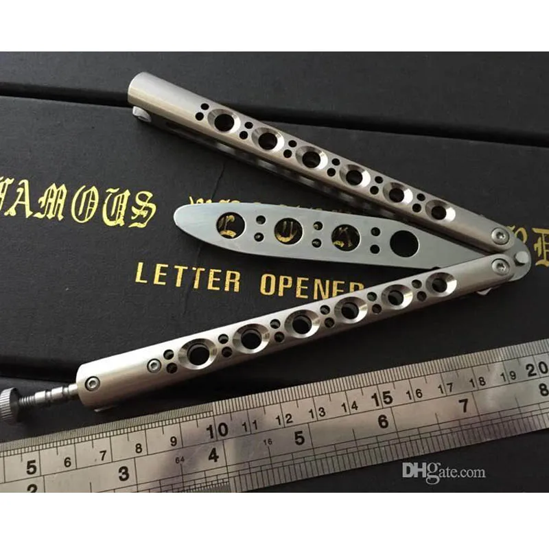 

Theone butterfly BM40 BM41 BM42 BM43 BM46 BM47 Trainer knife T4 handle channel 440C blade bushing system