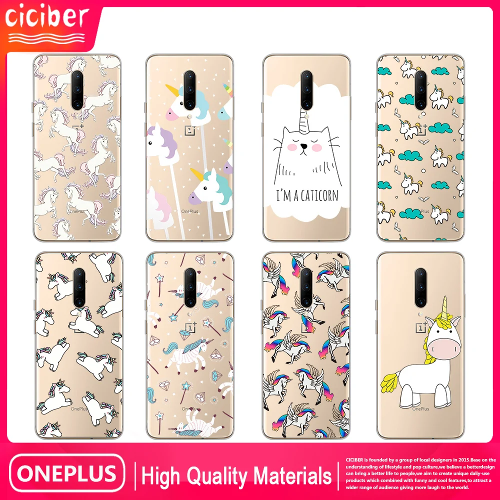 

Unicorn Case For Oneplus 8 Pro 8T 7T 7 6T 6 Nord N10 N100 Pro Glass Phone Cases for one plus 8 1+7 1+7t 1+8t 1+6 1+6t Cover Capa