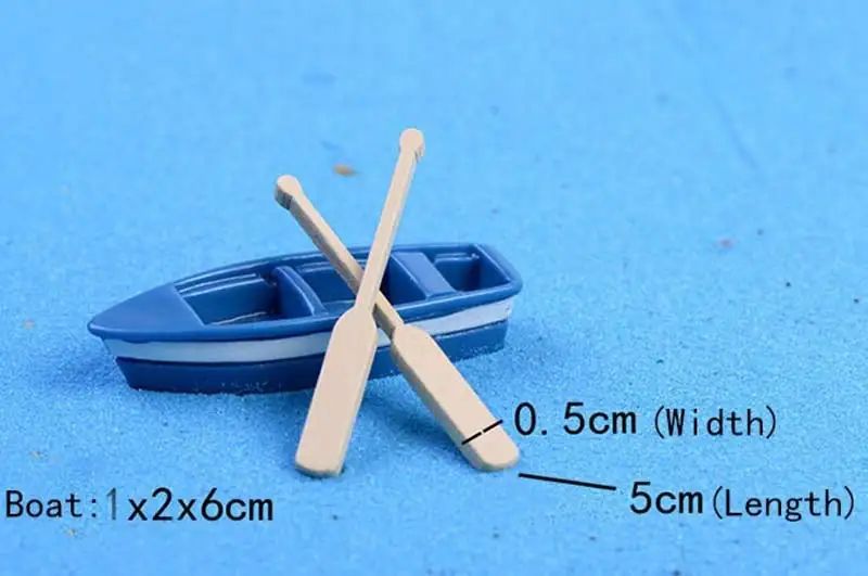 Горячие ремесла Тоторо Лодка Деревянные кванты весла кукольный домик сад море