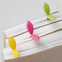 creative sprout little bookmarks silicone grass leaf bookmark student reading school supplies bookmarks home office storage 3pcs
