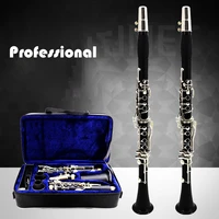 professionalbb clarinet lacquer gold 17 keys sib klarnet black clarinete e111 for professional