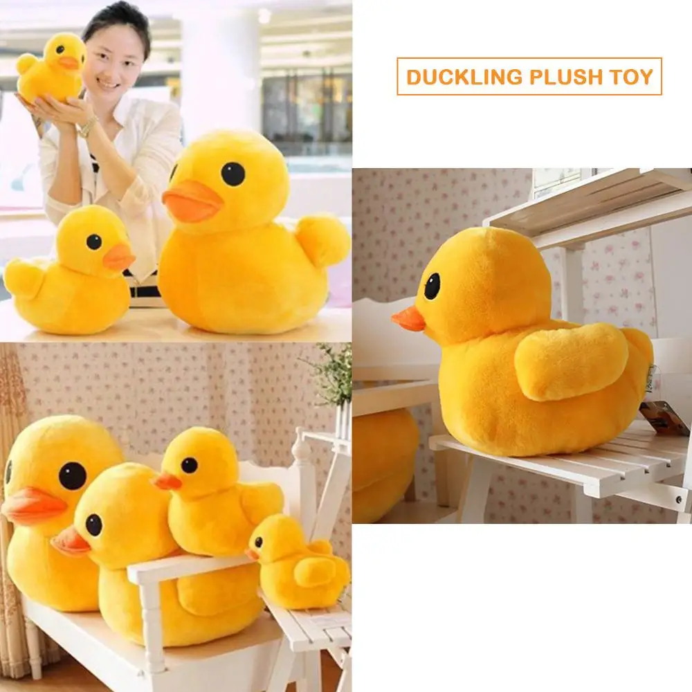 Lovely Cartoon Duck Stuffed Plush Toys Skillful Manufacture Kids Children Cute Shape Superior Quality Hongkong Animal Toy | Игрушки и