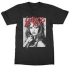 Футболки Slayer-Баффи, рассекающий вампира-Забавные футболки-карикатура-