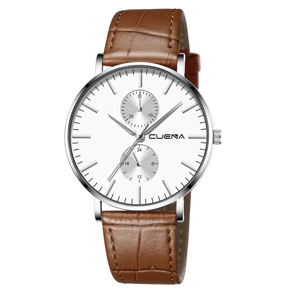 

Модные мужские часы повседневные кожаные военные спортивные сплав кварцевые наручные часы Роскошные мужские деловые часы Relogio Masculino/d