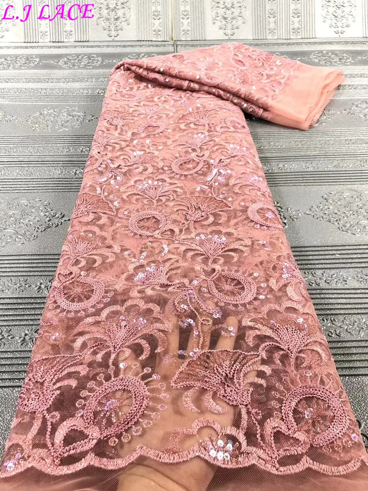 

Новейший дизайн, марлевые кружева с вышивкой, модные пайетки, тюль, кружевные ткани, оптовая продажа, свадебные вечерние платья, кружевная т...