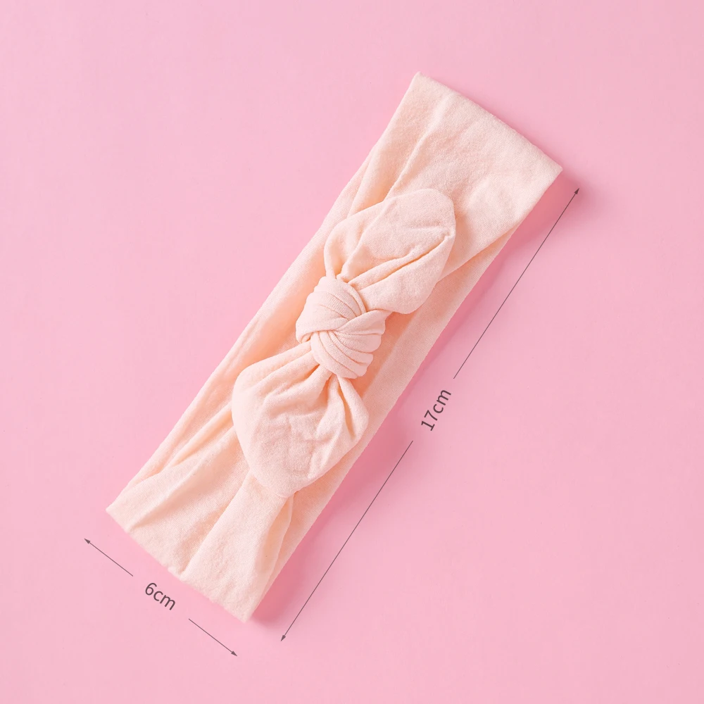 

Nylon Bow Headband For Baby Girls Cute Rabbit Ears Headband Soft Bowknot Hair Bands Elastic Turban Hair Accessories Hairbands