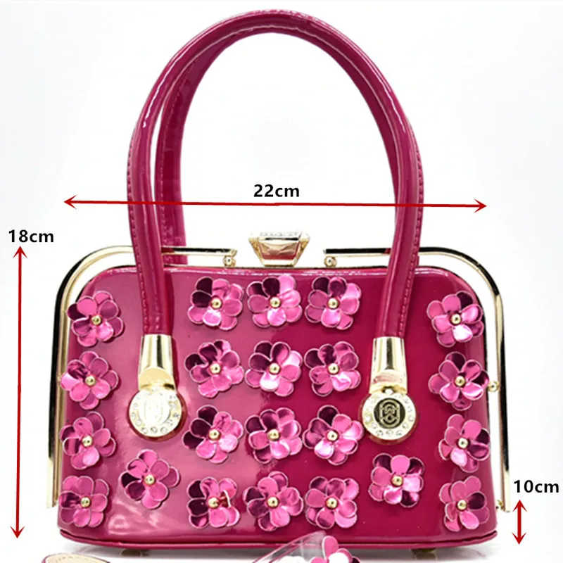 Женская обувь и сумка высокого качества Свадебный комплект из обуви сумки в