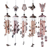 outdoor metal wind chimes yard gardenbell wind chime window bells wall hanging decorations home decor wooden wind